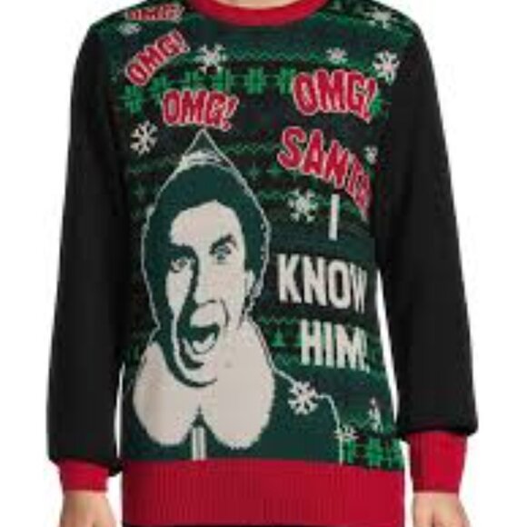 Christmas Holiday Boys Bundle Size Small Gnome Elf Sweaters Movie Tee Green Red - Picture 8 of 13